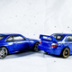 The color is slightly lighter on the WRX. This couldjust be Pait variation though. But the gtr has such deep blue paint it’s my fav this year so far.